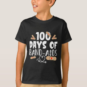 Camiseta 100 dias de assistência banda - enfermeiro escolar