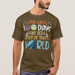 Camiseta 100 Dias De Astronauta Espacial Exterior Para Os M
