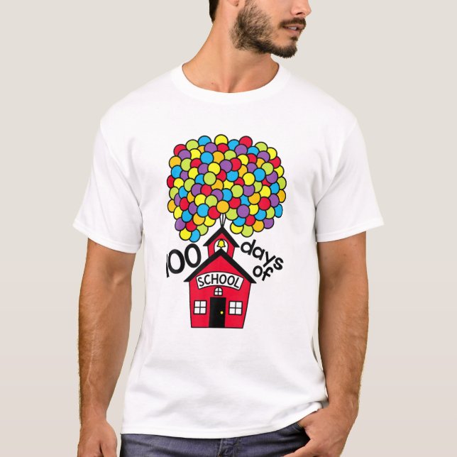 Camiseta 100 Dias De Balões Escolares (Frente)