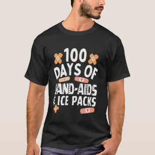 Camiseta 100 Dias De Banda Aids & Ice Packs Enfermeiros 100