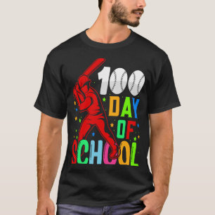 Camiseta 100 dias de Basebol Escolar 100º Dia da Escola Te