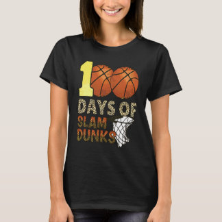 Camiseta 100 Dias De Basquete De Slam Dunk 100º Dia De Esco