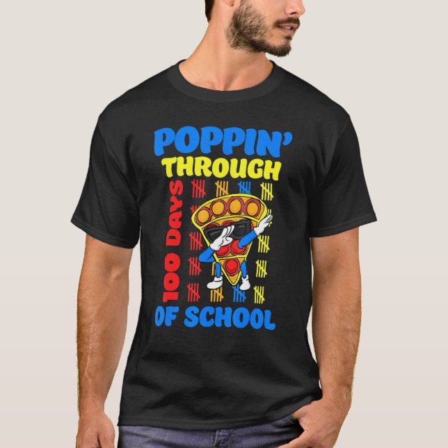 Camiseta 100 Dias De Brinquedo De Encaixe Escolar (Frente)