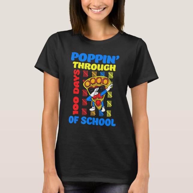 Camiseta 100 Dias De Brinquedo De Encaixe Escolar (Frente)