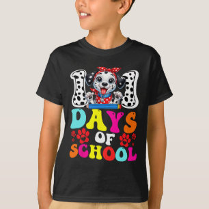 Camiseta 100 Dias De Cachorro Dalmaciano Escolar 100 Dias M
