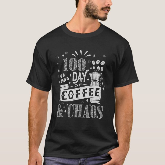 Camiseta 100 Dias De Café (Frente)