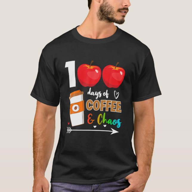 Camiseta 100 Dias De Café (Frente)