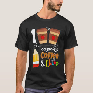 Camiseta 100 Dias De Café Caos Professor Feliz 100 Dias De
