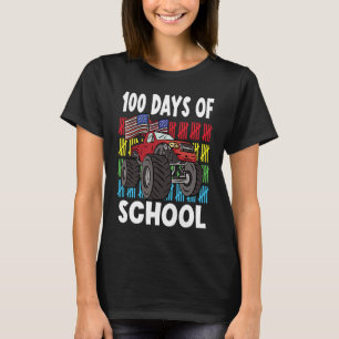Camiseta 100 Dias De Caminhões Monstros Do Jardim De Infânc