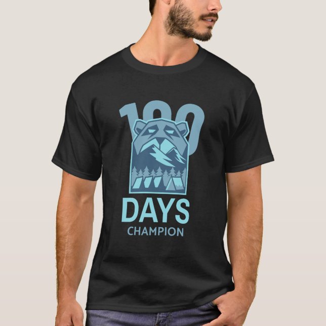 Camiseta 100 dias de campeão do desafio de 100 dias (Frente)