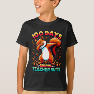 Camiseta 100 Dias De Condução De Loucos De Professores A Da