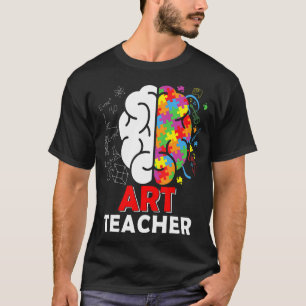 Camiseta 100 Dias De Consciência Do Autismo Do Professor Do