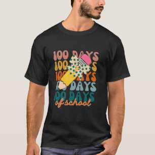 Camiseta 100 dias de coquete de Arco Lápis de Lápis de Cort