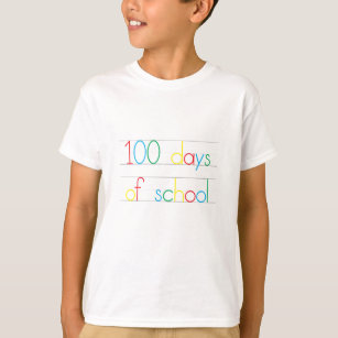 Camiseta 100 Dias de Crianças Escolares