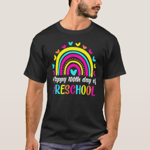 Camiseta 100 Dias De Crianças Escolares 100º Dia Da Pré-Esc