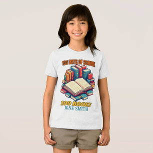 Camiseta 100 dias de Design da escola - Leitura de celebrid