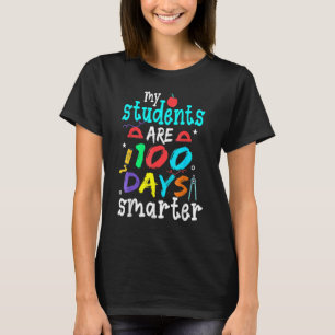 Camiseta 100 Dias De Design Escolar Para Crianças E Jardim