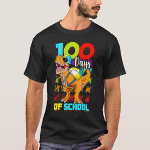 Camiseta 100 Dias De Dinossauro Escolar 100 Dias Mais Intel