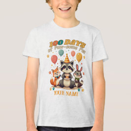 Camiseta 100 dias de diversão de pântano: Festa Bela de Ani