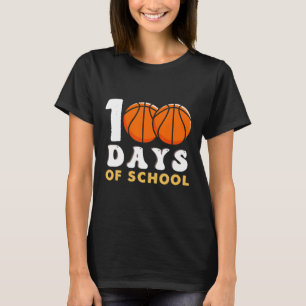 Camiseta 100 Dias De Diversão De Professores De Basquete