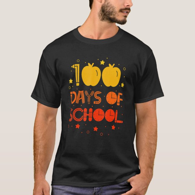 Camiseta 100 Dias De Doces Da Equipe Da Escola (Frente)
