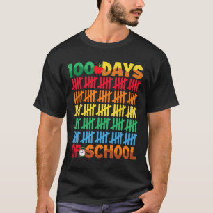 Camiseta 100 Dias De Ensino Feliz 100º Dia De Ensino