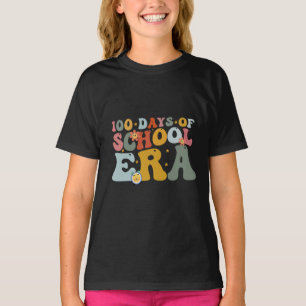 Camiseta 100 Dias De Era Escolar Groovy Professor Crianças