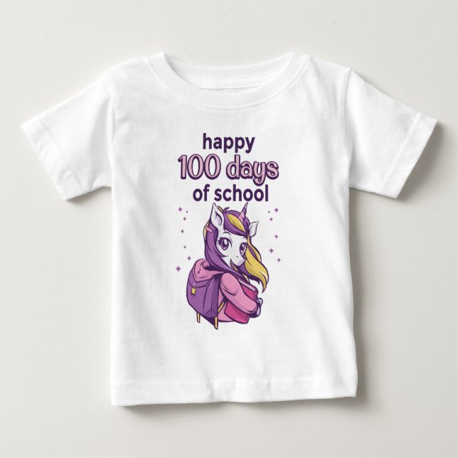 Camiseta 100 dias de escola (Frente)