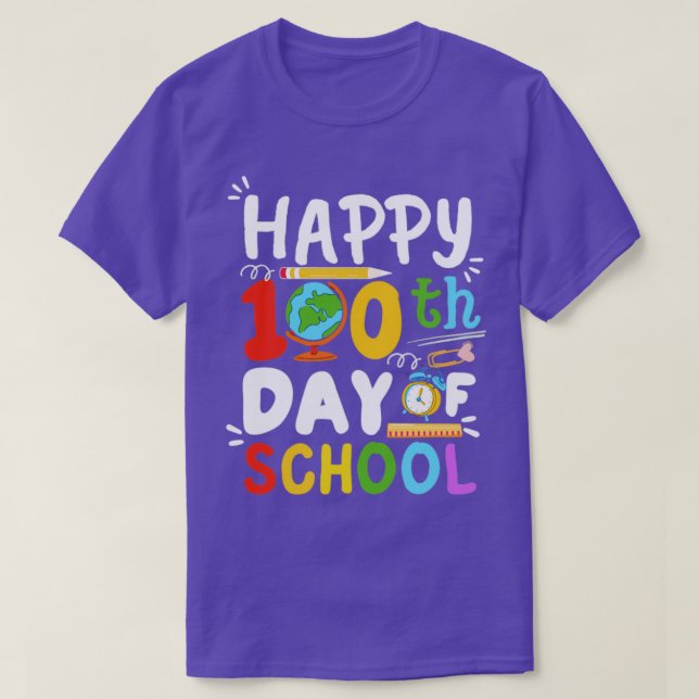Camiseta 100 dias de escola (Frente do Design)