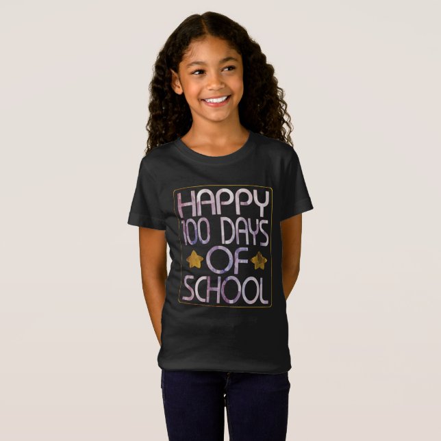 Camiseta 100 dias de escola (Frente Completa)