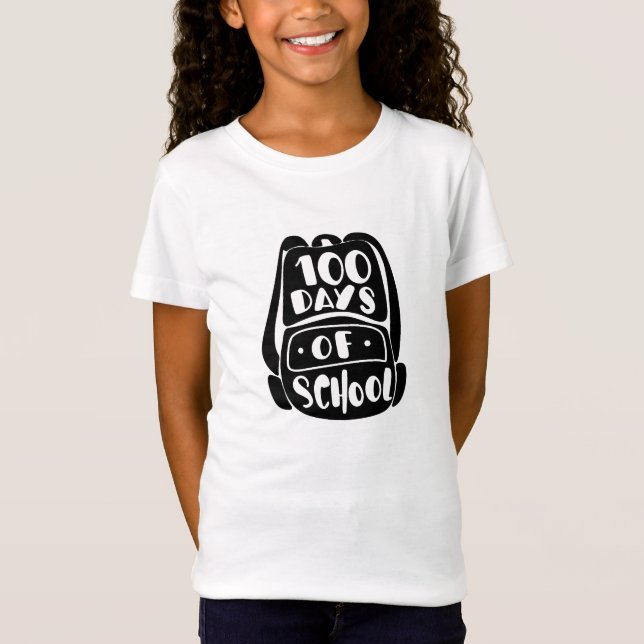 Camiseta 100 dias de escola (Frente)
