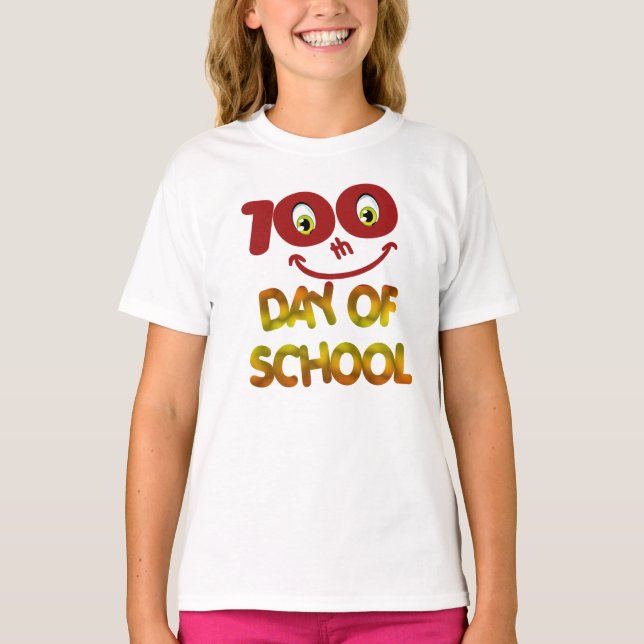 Camiseta 100 Dias de escola  (Frente)