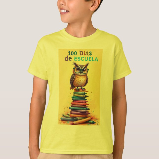 Camiseta 100 dias de escola (Frente)