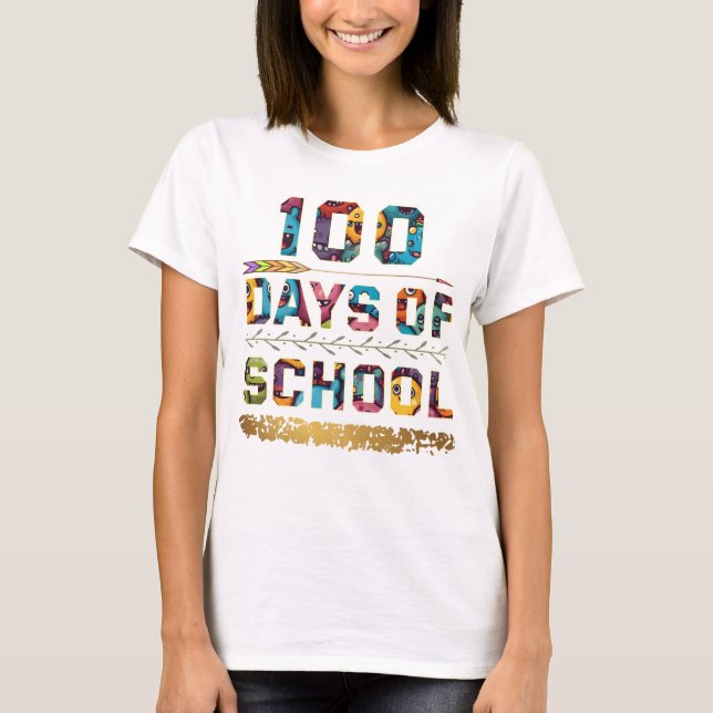 Camiseta 100 dias de escola (Frente)