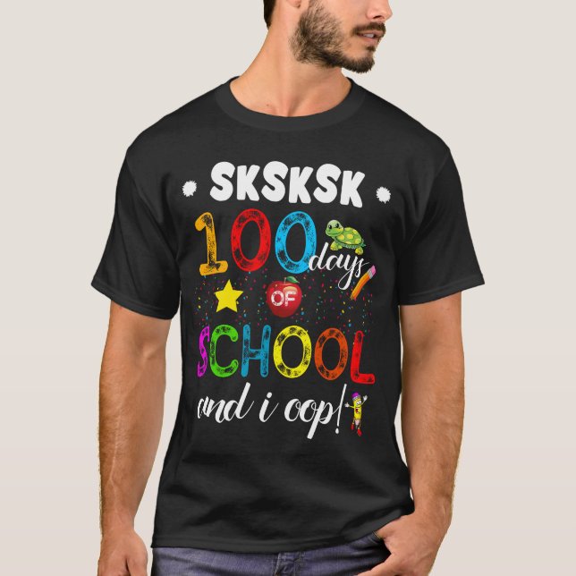 Camiseta 100 dias de escola (Frente)