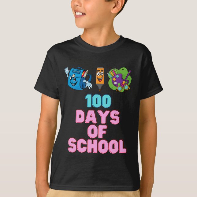 Camiseta 100 dias de escola (Frente)