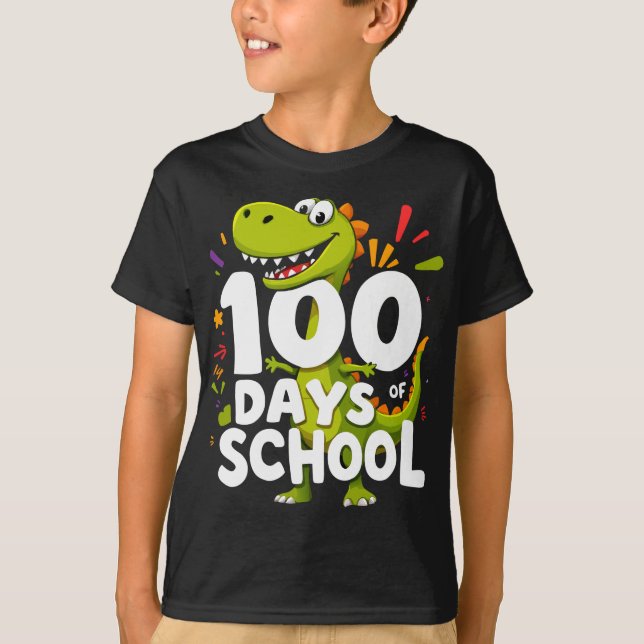 Camiseta 100 Dias De Escola (Frente)