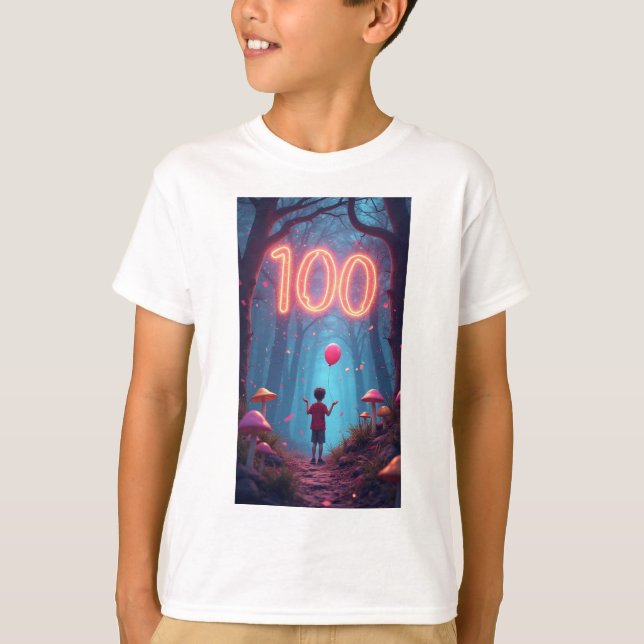 Camiseta 100 dias de escola (Frente)