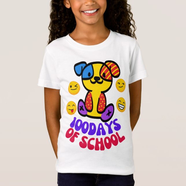 Camiseta 100 dias de escola (Frente)