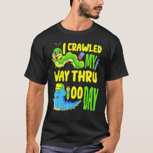Camiseta 100 Dias de Escola 100º Dia de Escola 2023 Lagarta