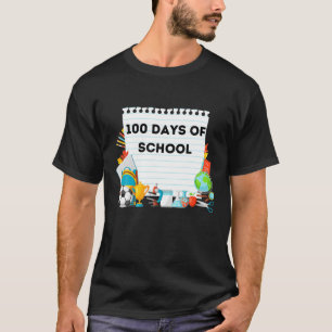 Camiseta 100 Dias De Escola 100.º Dia De Estágios