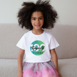 Camiseta 100 dias de escola 100 dias de aprendizado infanti