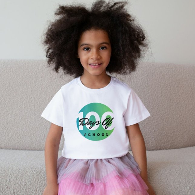Camiseta 100 dias de escola 100 dias de aprendizado infanti (Criador carregado)