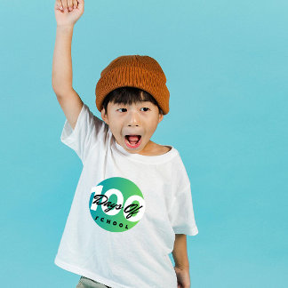 Camiseta 100 dias de escola 100 dias de aprendizado infanti
