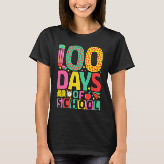 Camiseta 100 dias de escola 100 dias de época escolar