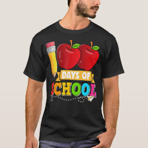 Camiseta 100 Dias De Escola 100 Dias Mais Inteligente Aluno