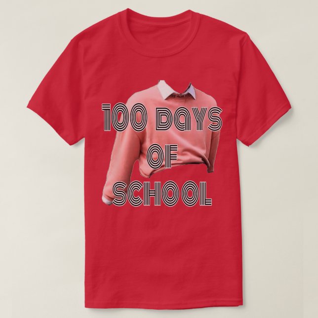 Camiseta 100 dias de escola 9 (Frente do Design)