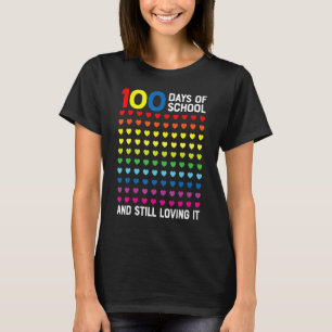 Camiseta 100 Dias De Escola Ainda A Ama Corta 100º Da