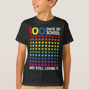 Camiseta 100 dias de escola ainda a ama corta 100º Da