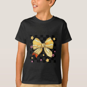 Camiseta 100 Dias De Escola, Arco Coquette Kindergarten Tea